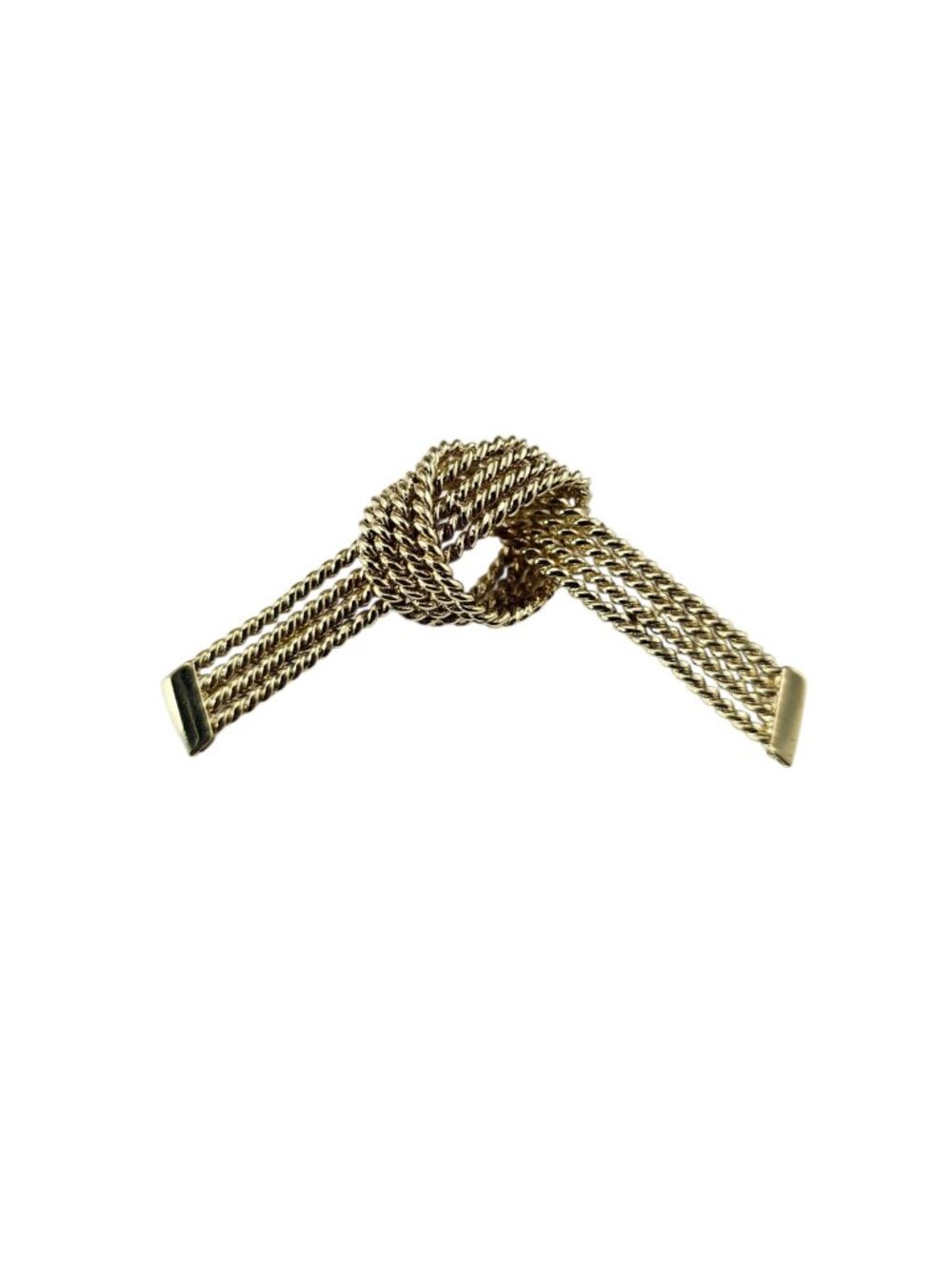 Tiffany & Co. 18K Yellow Gold Knot Rope Brooch/Pin with Box #26046